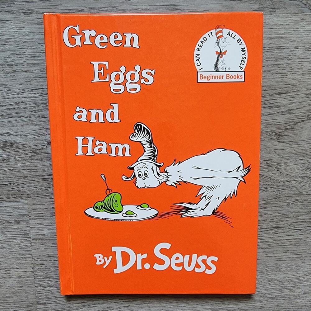 Green Eggs and Ham by Dr. Seuss Children's Illustrated Fiction Hardcover Book